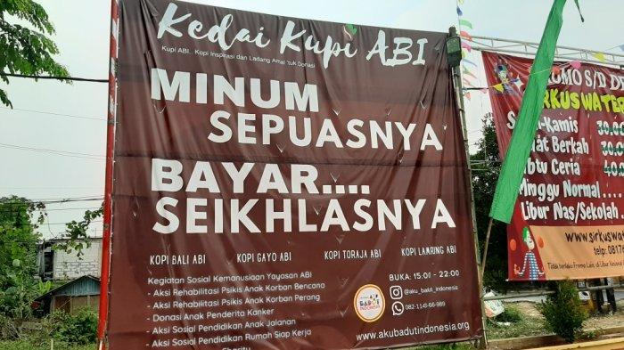 Suasana di Kedai Kupi ABI, Jatiasih, Kota Bekasi, Kamis (10/9/2020)