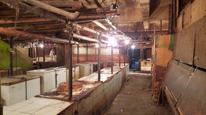 Suasana kios pedagang daging sapi di Pasar Kranji Baru Bekasi mogok jualan mulai hari ini, Rabu (20/1/2021).