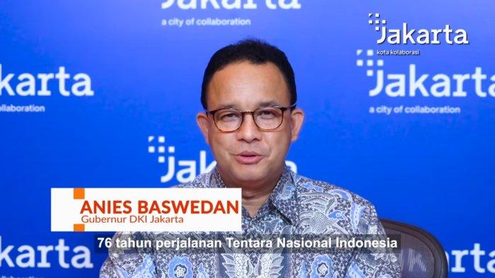 Tangkapan layar dalam video yang diunggah di instagram Gubernur DKI Jakarta Anies Baswedan