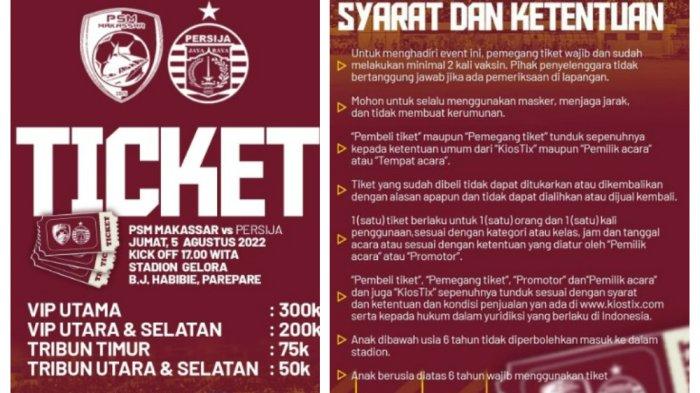 Beda dengan Persija Jakarta, PSM Makassar larang kategori ini nonton langsung ke stadion,