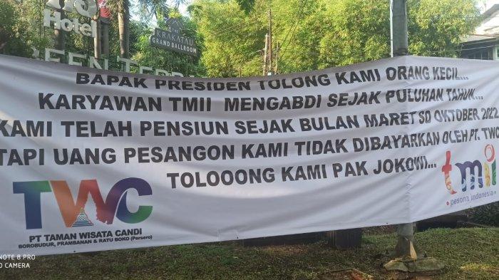 Mantan pekerja Taman Mini Indonesia Indah (TMII) masih terus berupaya menagih uang pesangon mereka kepada pengelola baru yakni PT TWC