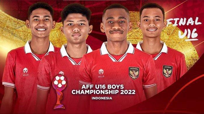 Live Indosiar, Final Piala AFF U16 2022 antara Timnas U16 Indonesia vs Vietnam akan berlangsung di Stadion Maguwoharjo, Sleman, Jumat (18/8/2022) pukul 20.00 WIB.