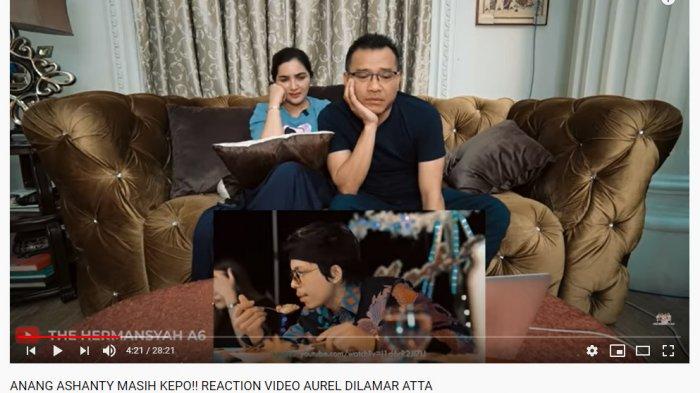 Video Reaction Anang Hermansyah dan Ashanty saat menyaksikan Aurel dilamar Atta di atas kapal.