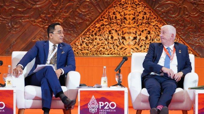 Wakil Ketua Badan Kerja Sama Antar Parlemen (BKSAP) Putu Supadma Rudana dalam 2nd Session Parliamentary Forum in The Context of The G20 Parliamentary Speaker's Summit (P20) dengan tema