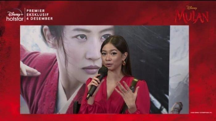 Yuki Kato saat jumpa pers virtual film live action Mulan, Kamis (19/11/2020). Film live action Mulan versi bahasa Indonesia mulai tayang di platform digital Disney + Hotstar pada 4 Desember 2020.