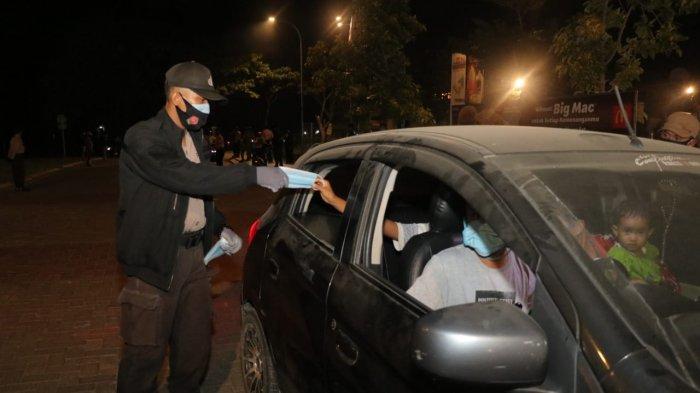Polresta Tangerang melaksanakan Operasi Yustisi di tiga titik kawasan Pasar Kemis, Kabupaten Tangerang, Minggu (20/9/2020) malam.