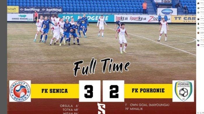 FK Senica melenggang ke perempat final Liga Slovakia setelah kalahkan Pohronie 3-2