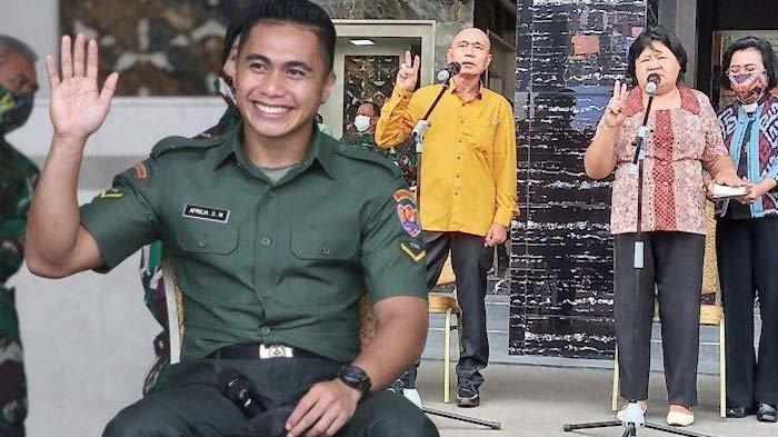 Penampilan Aprilia Manganang saat sidang virtual pengajuan ganti nama dan status jenis kelamin, serta orangtua manganang saat diambil sumpah untuk bertindak sebagai saksi