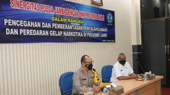 Irjen Pol A Rachmad Wibowo, S.I.K., melakukan pertemuan sekaligus silaturahmi dengan Kepala BNNP Provinsi Jambi