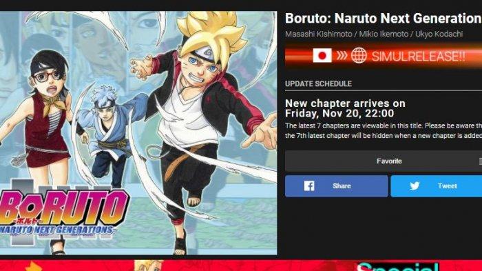Manga Boruto chapter 52 rilis 20 November