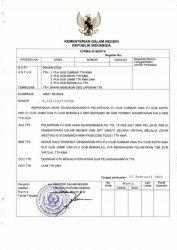 Telegram dari Kemendagri tentang pelantikan Pj Gubernur Jambi