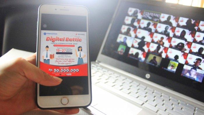 Telkomsel menghadirkan program inisiatif untuk mendorong semangat belajar pelajar SMA/K sederajat melalui program Digital Battle Youth Competition 2021 (D-BATE)