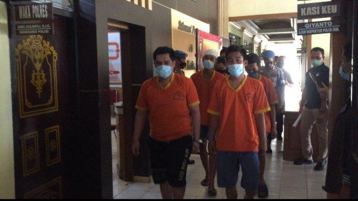 Tersangka yang diringkus jajaran Satresnarkoba Polres Batanghari selama operasi Antik 2021.