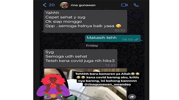 Unggahan Ashanty soal kabar Rina Gunawan yang positif Covid-19