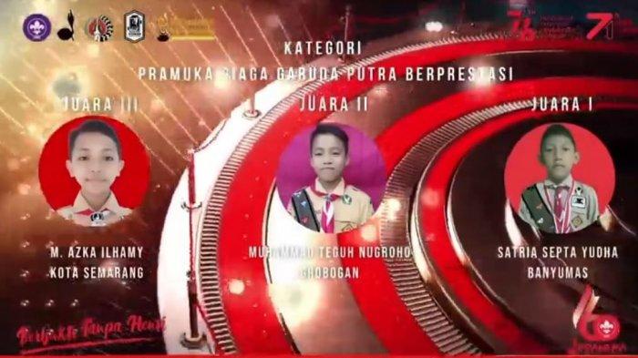 Tangkapan Layar YouTube Kwarda Jateng, Minggu (30/8/2021).
