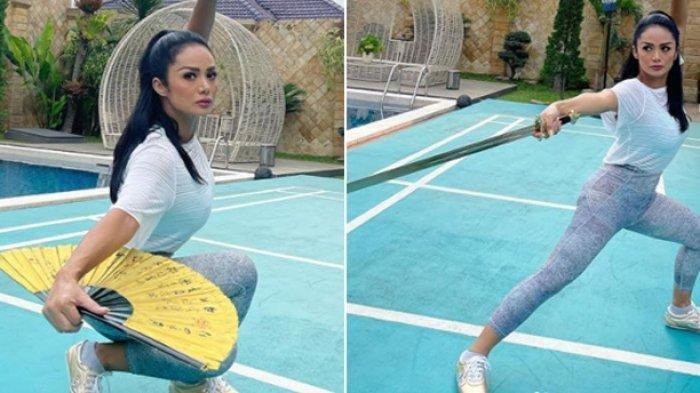 Krisdayanti Pamer Pose Wushu, Ajak Olahraga Rutin untuk Jaga Imun Tubuh