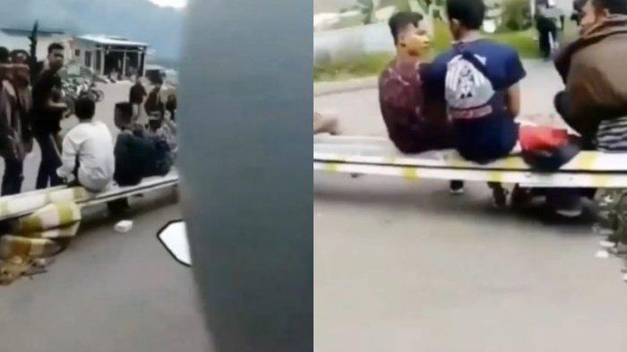 Viral 2 wanita jatuh dari motor sesuai teriak tarik sis