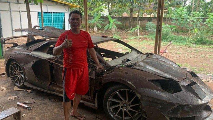 Inilah Sosok Arjo Pria Sukoharjo Rakit Mobil Lamborghini Aventador SVJ: Saya Yakin Bisa - Tribun Jateng
