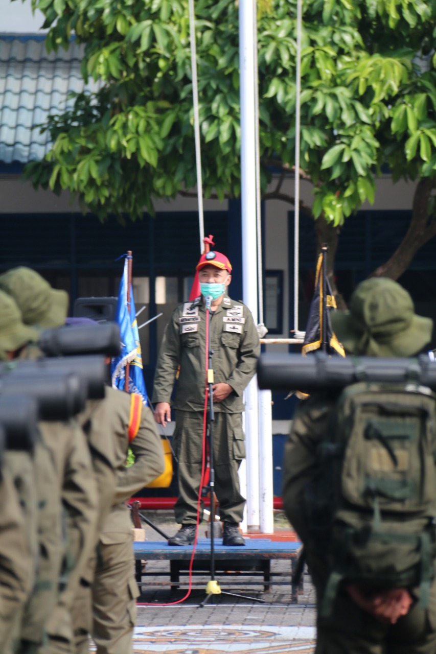 Wakil Rektor bidang I, Dr. Adenanthera LD, ST, MM Unimar Amni Semarang dalam sambutan pada upacara penutupan Madabintal, Selasa, 13 September 2021.