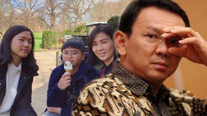 Ahok dan Veronica Tan serta Nathania Purnama dan Daud Albeneer Purnama