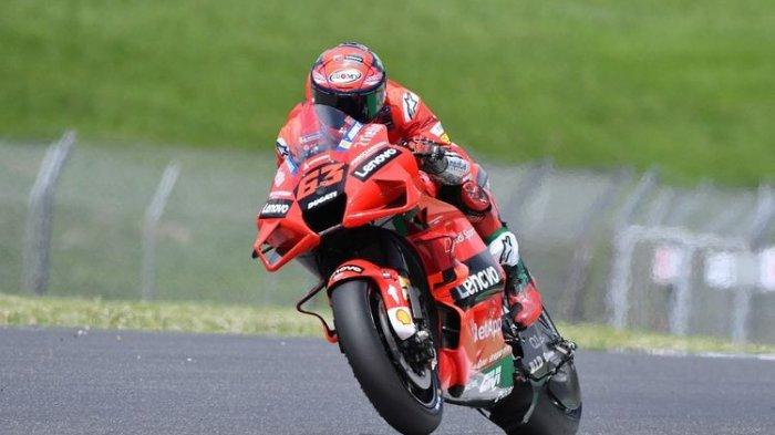 Francesco Bagnaia saat sesi kualifikasi pada MotoGP Italia 2021.