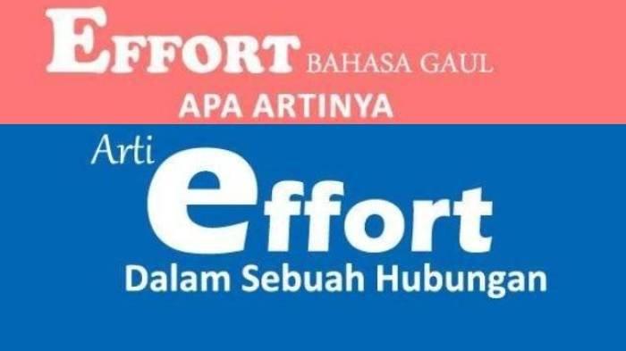 Ilustrasi arti kata effort yang sering digunakan untuk mengekspresikan sebuah hubungan asmara.