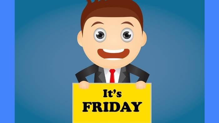 Ilustrasi arti kata TGIF yang ada hubungannya dengan hari Jumat atau Friday dalam Bahasa Inggris.