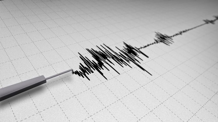 Ilustrasi gempa di Majene.