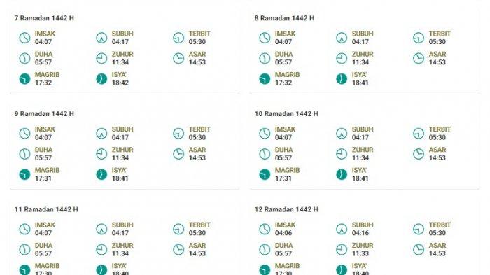 Jadwal Imsakiyah Tuban 2021.