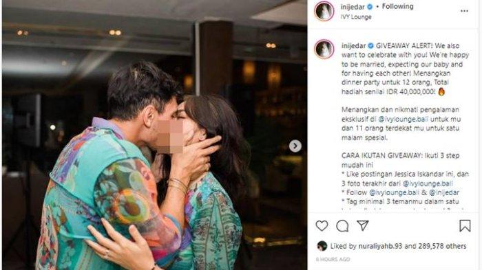 Jessica Iskandar atau Jedar dan Vincent Ciuman Mesra