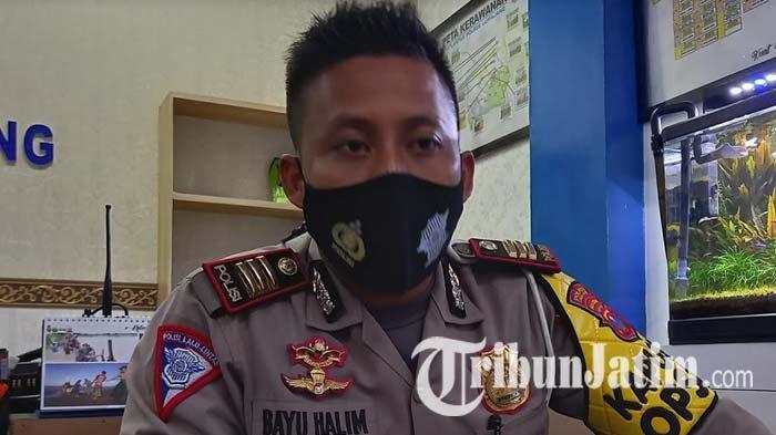 Kasatlantas Polres Lumajang, AKP Bayu Halim Nugroho saat ditemui di ruangannya, Selasa (20/4/2021).