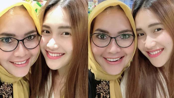 Kolase foto Ayu Ting Ting dan ibunya, Umi Kalsum.
