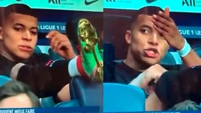 Kylian Mbappe marah karena tak dioper oleh Neymar.
