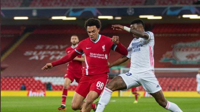 Liverpool menjamu Real Madrid pada laga leg kedua babak perempat final Liga Champions 2020-2021 di Stadion Anfield pada Rabu (14/4/2021) waktu setempat atau Kamis dini hari WIB.