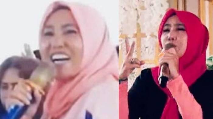 Meli Dedi saat menyanyikan lagu Sikok Bagi Duo yang viral di TikTok.