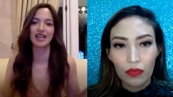 Nia Ramadhani dan Ayu Dewi saat video call bareng