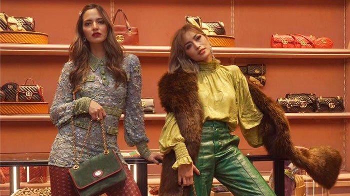 Nia Ramadhani dan Jessica Iskandar di opening store Gucci