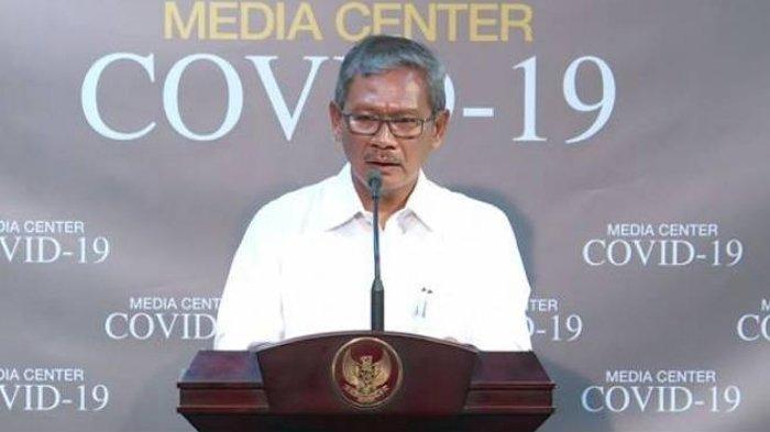 Sekretaris Ditjen Pencegahan dan Pengendalian Penyakit Kemenkes yang juga juru bicara pemerintah dalam penanganan virus Corona, Achmad Yurianto.