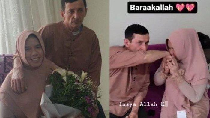 Potret Rohimah Alli dan suami barunya yang berasal dari Turki.