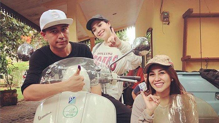 Raffi Ahmad, Nagita Slavina dan Nisya Ahmad setelah nyoblos Pemilu 2019.