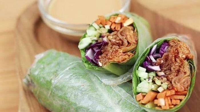 Spicy Korean Beef dan Veggie Wrap, menu yang bisa disajikan di malam Tahun Baru 2021.