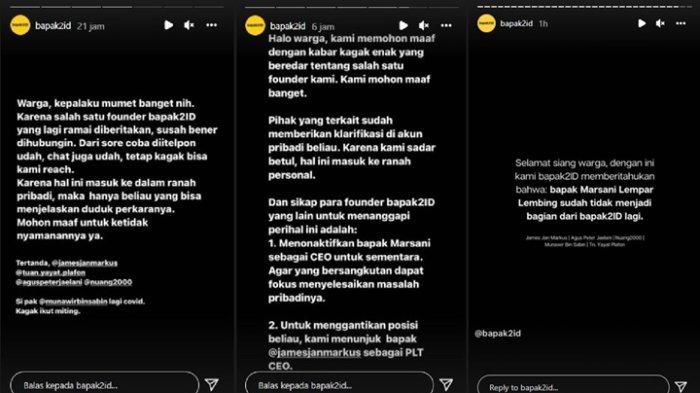 Steno Ricardo Gaus, mantan suami Mawar AFI resmi dicopot dari jabatannya sebagai CEO perusahaan bapak2ID.