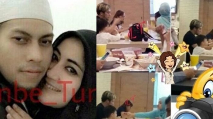 Kolase foto-foto Umi Pipik dan Sunu Matta beserta keluarganya.