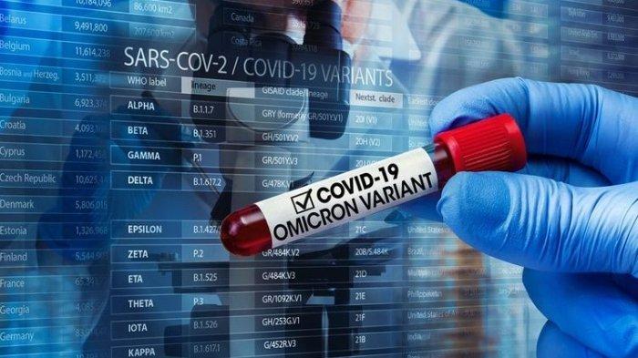 Ilustrasi varian baru virus Corona bernama Omicron.
