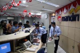 Transaksi di Cabang Bank Mandiri Tembus Rp4 Triliun per Hari Selama Lebaran