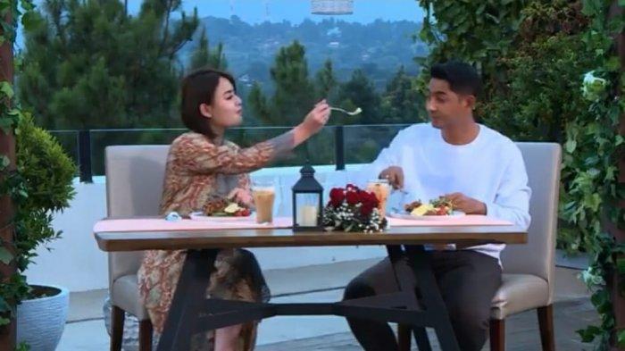 Aldebaran dan Andin ketika datang ke gelaran MasterChef Indonesia season 8 yang tayang sore ini, Sabtu (3/7/2021)