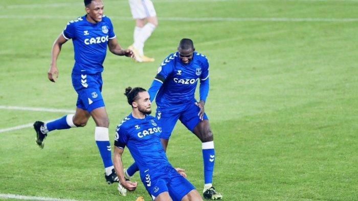 Foto Selebrasi Calvert Lewin yang diunggah di akun twitter pribadinya.