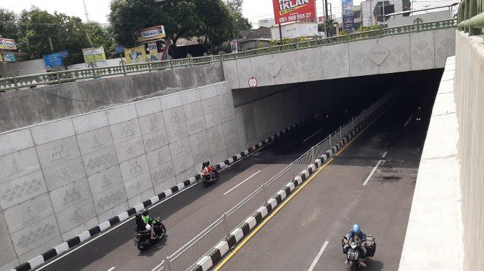 Penampakan Jalur Underpass Kentungan Yogyakarta, Jumat (13/3/2020).