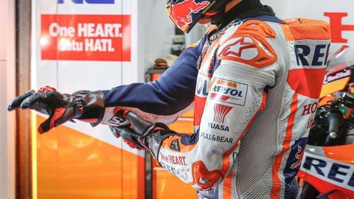 Marc Marquez dikabarkan absen saat balapan MotoGP Andalusia karena cedera lengannya belum 100 persen pulih