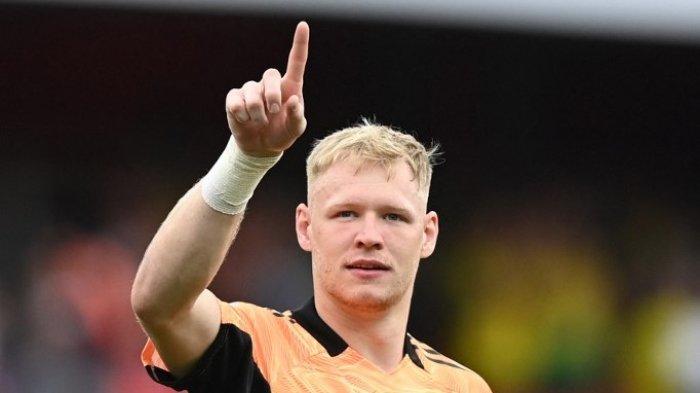 Penjaga gawang Arsenal Inggris Aaron Ramsdale
